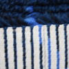 Handmade Rya carpet in blue & green tones - 100% wool - Produced in Sweden- 1960's