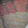 Handmade Rya carpet in yeloow & red tones - 100% wool - Produced in Sweden- 1960's
