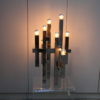 Chrome plated table lamp - Model 'Metric' by Gaetano Sciolari - Italy - 1960's
