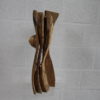 Sculpture in walnut with bark - 'Amazon' - by Claudio Di Placido - France - 1990's