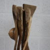 Sculpture in walnut with bark - 'Amazon' - by Claudio Di Placido - France - 1990's
