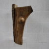 Sculpture in walnut with bark - 'Amazon' - by Claudio Di Placido - France - 1990's