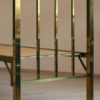 Set of Two Art Deco Brass Beds on Wheels, 1930s Set of Two Art Deco Brass Beds on Wheels, 1930s