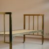 Set of Two Art Deco Brass Beds on Wheels, 1930s Set of Two Art Deco Brass Beds on Wheels, 1930s