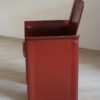 Set of Four 20th Century Tito Agnoli Model Korium Burgundy Leather Armchairs