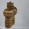 Sculpture in old oak - 'Bodybuilder' by Claudio Di Placido - France - 1990's