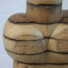 Sculpture in old oak - 'Bodybuilder' by Claudio Di Placido - France - 1990's
