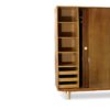 Midcentury Polished Ash Wardrobe