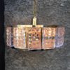 Midcentury Brass and Glass Ceiling Lamp by Carl Fagerlund for Orrefors, 1960s