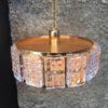 Midcentury Brass and Glass Ceiling Lamp by Carl Fagerlund for Orrefors, 1960s