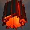 Hanging lamp LYFA OCTAGON design Bent Karlby, 1960s