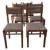 Vintage Czech Oak Dining Chairs from Drevounia, 1980s, Set of 6