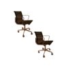 Set of two Eames Office Chair Mesh EA117 Aluminum Group Low Back