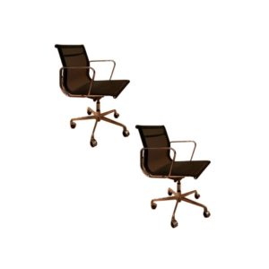 Set of two Eames Office Chair Mesh EA117 Aluminum Group Low Back