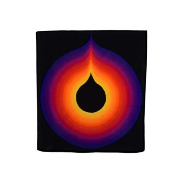 Mid Century Wall Rug / Tapestry Psychodelic 70s Icon by Ewald Kröner, Schloss Hackhausen, Germany