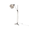 Vintage floorlamp with bulb in glass & details in rosewood - 1960's
