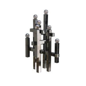 Chrome plated table lamp - Model 'Metric' by Gaetano Sciolari - Italy - 1960's