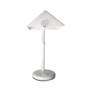 Vintage Dutch Grey Perforated Metal Lamp from Elco Lite, 1970s