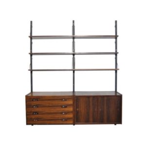 Danish Rosewood Wall Unit by Preben Sørensen for Randers Møbelfabrik, 1960s