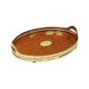 Vintage oval oak serving tray by Mappin & Webb, London - UK