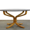Vintage Hard Glass Falcon Coffee Table by Sigurd Ressell for Vatne Møbler, 1990s