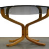Vintage Hard Glass Falcon Coffee Table by Sigurd Ressell for Vatne Møbler, 1990s