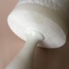 Vintage Swedish White Solid Alabaster Table Lamp
