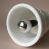 Vintage Swedish White Solid Alabaster Table Lamp
