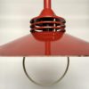Vintage Estonian Red Metal Pendant Lamp from Zesi Nowe, 1970s