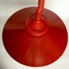 Vintage Estonian Red Metal Pendant Lamp from Zesi Nowe, 1970s