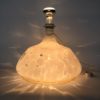 Vintage Large Art Glass Table Lamp with Luminous Base
