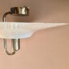 Swedish White Perforated Metal “Zero” Ceiling Lamp by Lindau & Lindekrantz 1980s