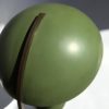 Bauhaus German Green Metal and Brass Desk Lamp, 1930s Bauhaus German Green Metal and Brass Desk Lamp, 1930s