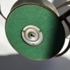 Bauhaus German Green Metal and Brass Desk Lamp, 1930s Bauhaus German Green Metal and Brass Desk Lamp, 1930s