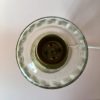 Vintage Scandinavian Large Brass Table Lamp with Glass Detail