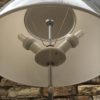 Midcentury Swedish White Mushroom Floor Lamp from Aneta, 1960s