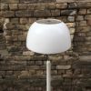 Midcentury Swedish White Mushroom Floor Lamp from Aneta, 1960s
