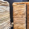 Vintage Metal and Wicker Folding Screen or Room Divider Vintage Metal and Wicker Folding Screen or Room Divider