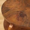 Italian design coffee table in walnut and burl Italian design coffee table in walnut and burl
