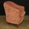 Pair of Italian design armchairs in pink velvet Pair of Italian design armchairs in pink velvet