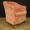 Pair of Italian design armchairs in pink velvet Pair of Italian design armchairs in pink velvet