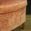 Pair of Italian design armchairs in pink velvet Pair of Italian design armchairs in pink velvet