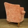 Pair of Italian design armchairs in pink velvet Pair of Italian design armchairs in pink velvet
