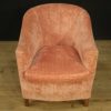 Pair of Italian design armchairs in pink velvet Pair of Italian design armchairs in pink velvet