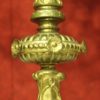 Pair of Italian candlesticks in gilt brass