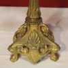 Pair of Italian candlesticks in gilt brass