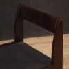 Six Italian design chairs in mahogany wood
