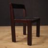 Six Italian design chairs in mahogany wood