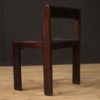 Six Italian design chairs in mahogany wood