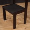 Six Italian design chairs in mahogany wood
